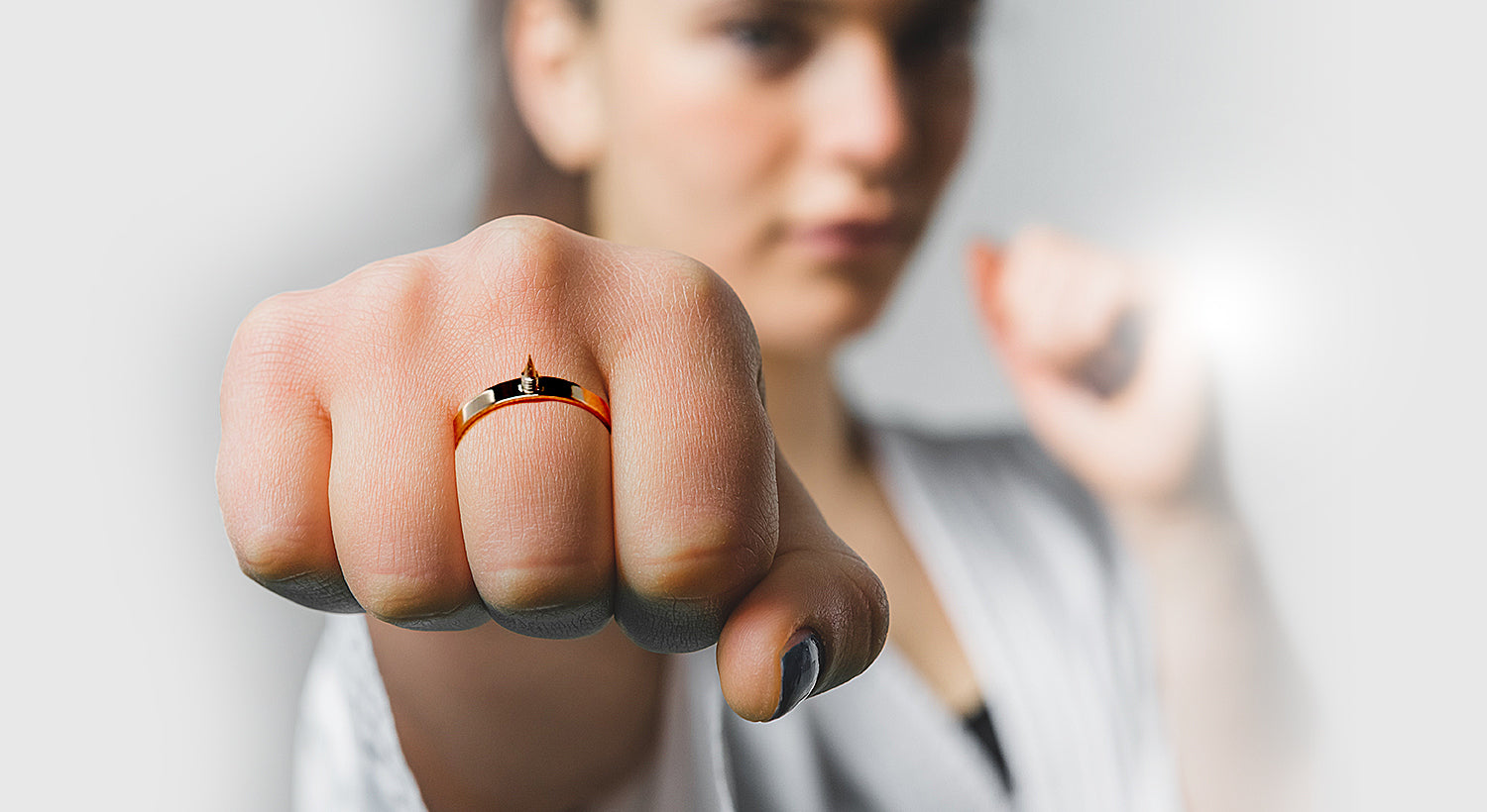 Safeguard Ring for Women Men Exquisite Cat Ears Ring 